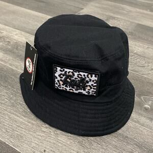 CALI STRONG Reversible Bucket Hat Leopard Print NEW